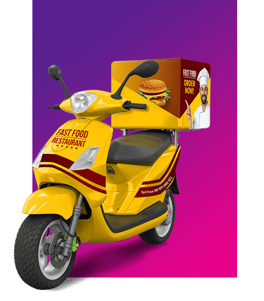 Delivery Motorbike Box Branding Services Dubai
